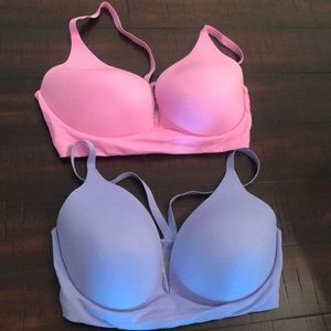 2 Victoria secret lightly lined bras racer back